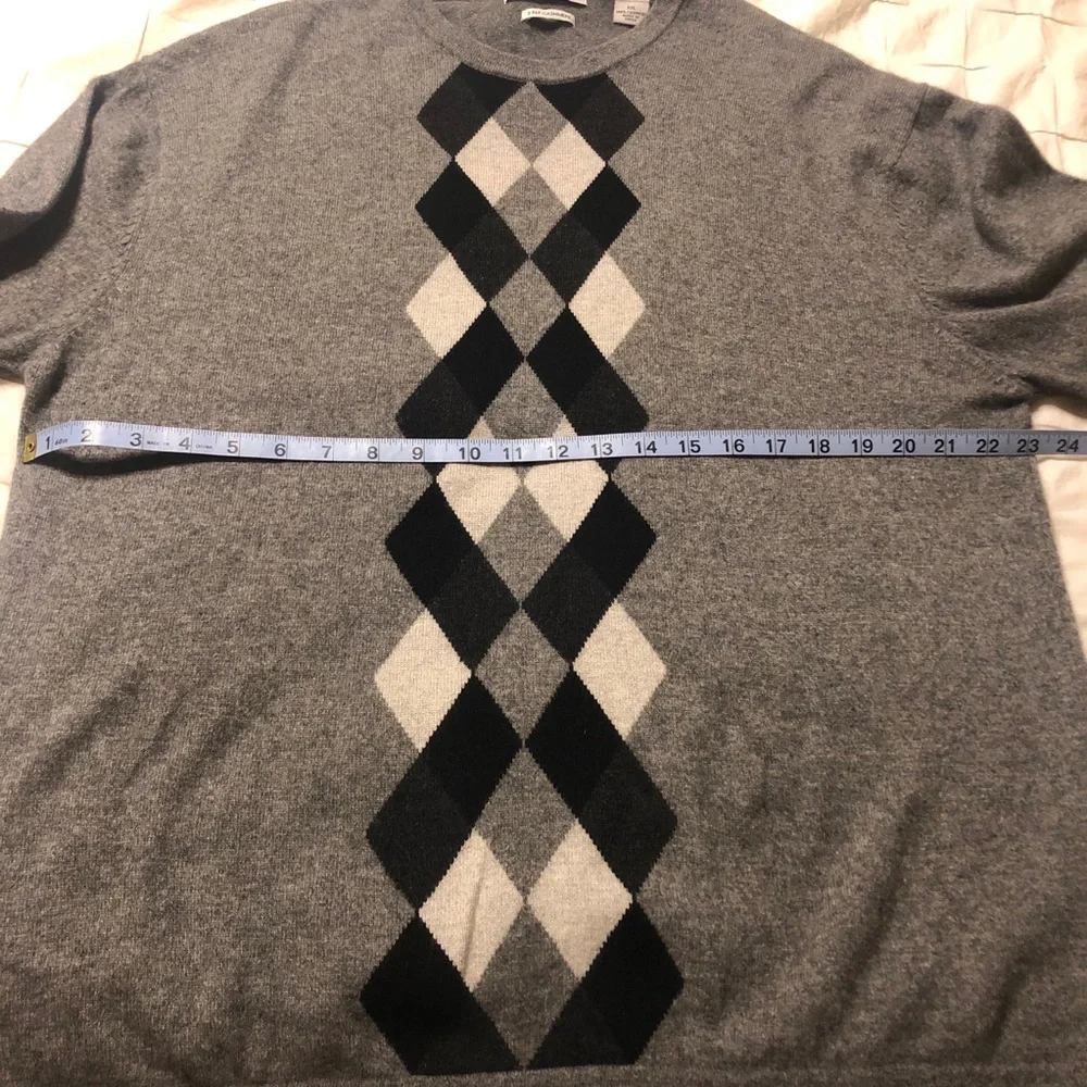 IMPERMEABLE‎ Platinum 100% Cashmere 2 Ply Gray Sweater Gray